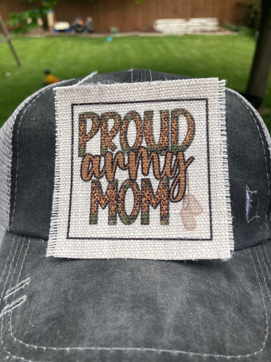 Proud Army Mom Hat Patch