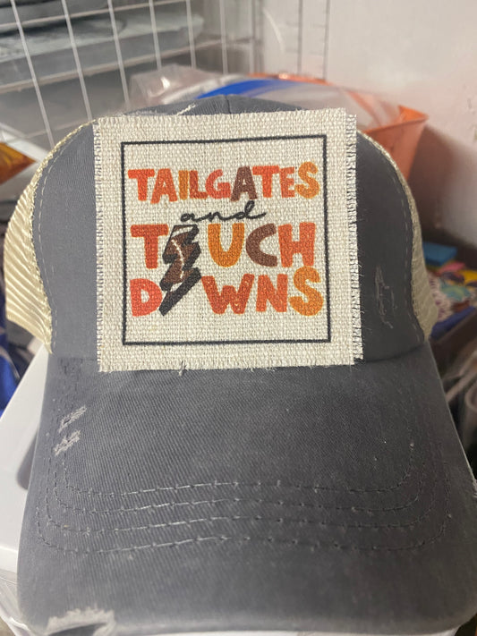 Tailgates and Touchdowns Hat Patch
