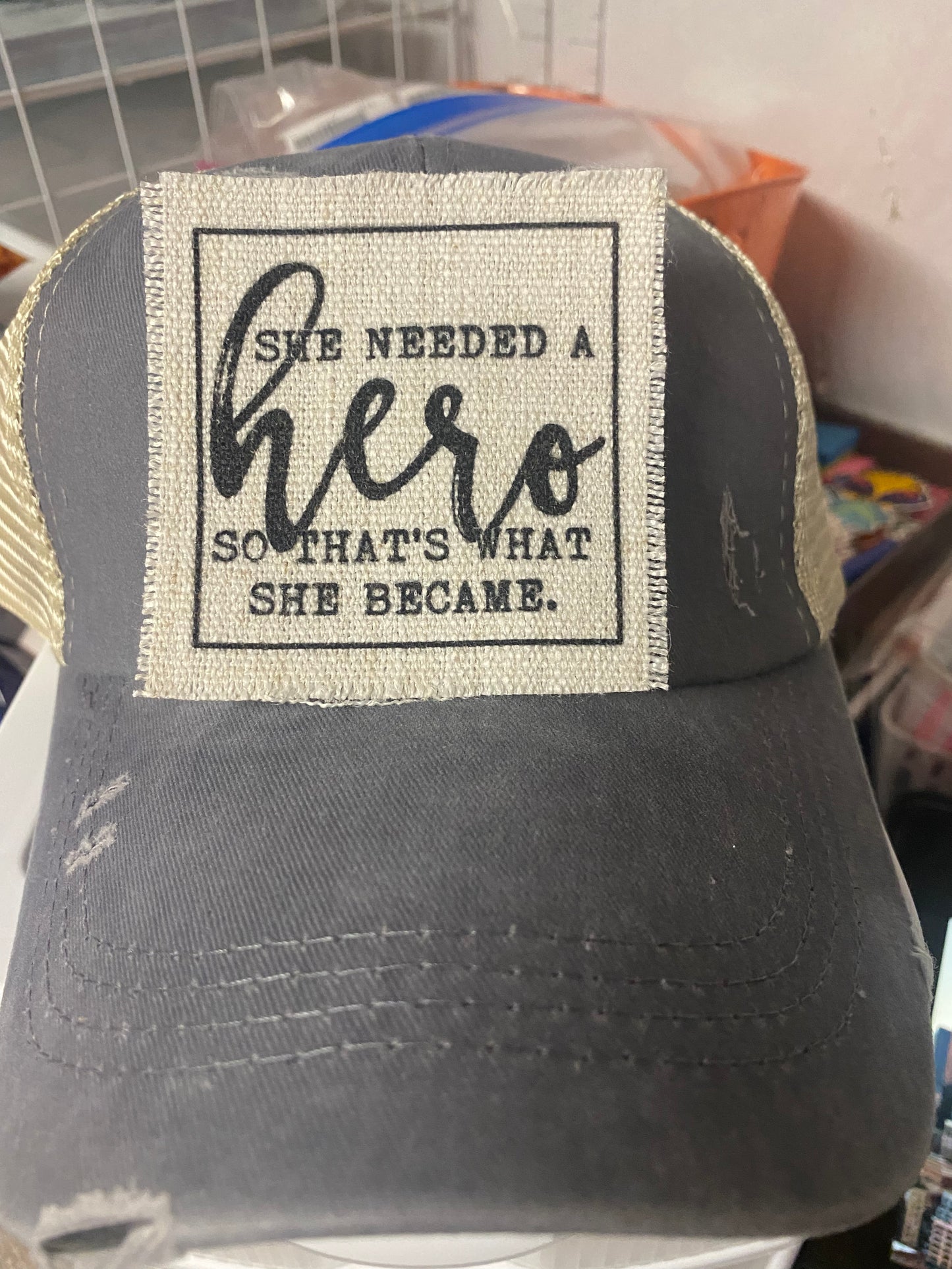 She Needed A Hero Hat Patch