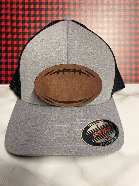 Football Leatherette Hat Patch