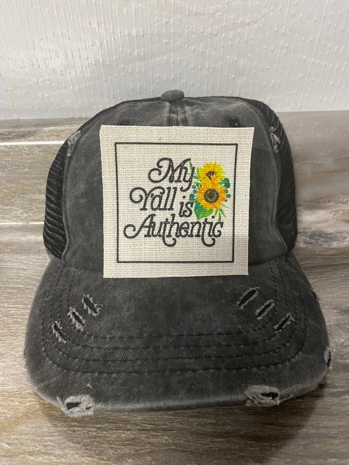My Y'all Is Authentic Hat Patch