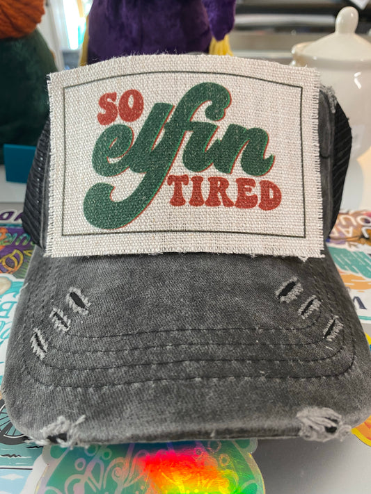 So Elfin Tired Hat Patch