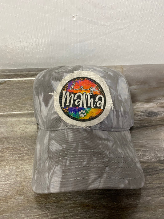 Dog Mama Leopard/Tie Dye Hat Patch
