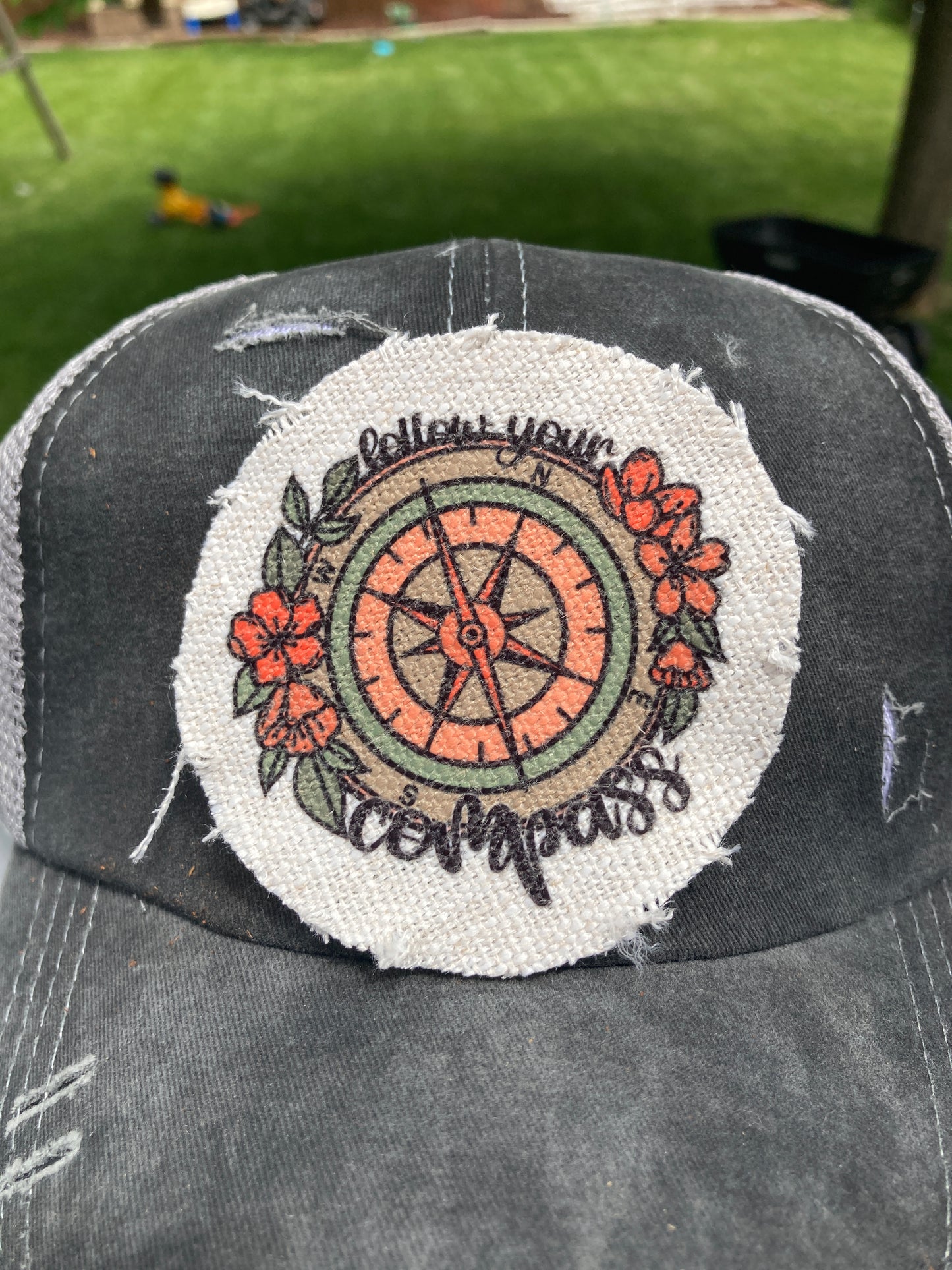 Follow Your Compass Hat Patch