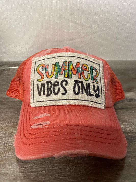 Summer Vibes Only Hat Patch