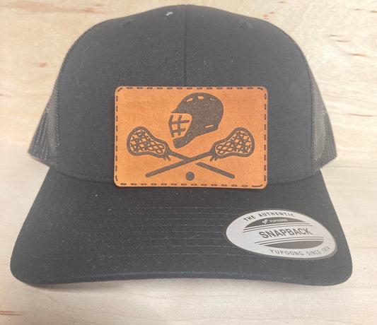 Lacrosse Leatherette Hat Patch