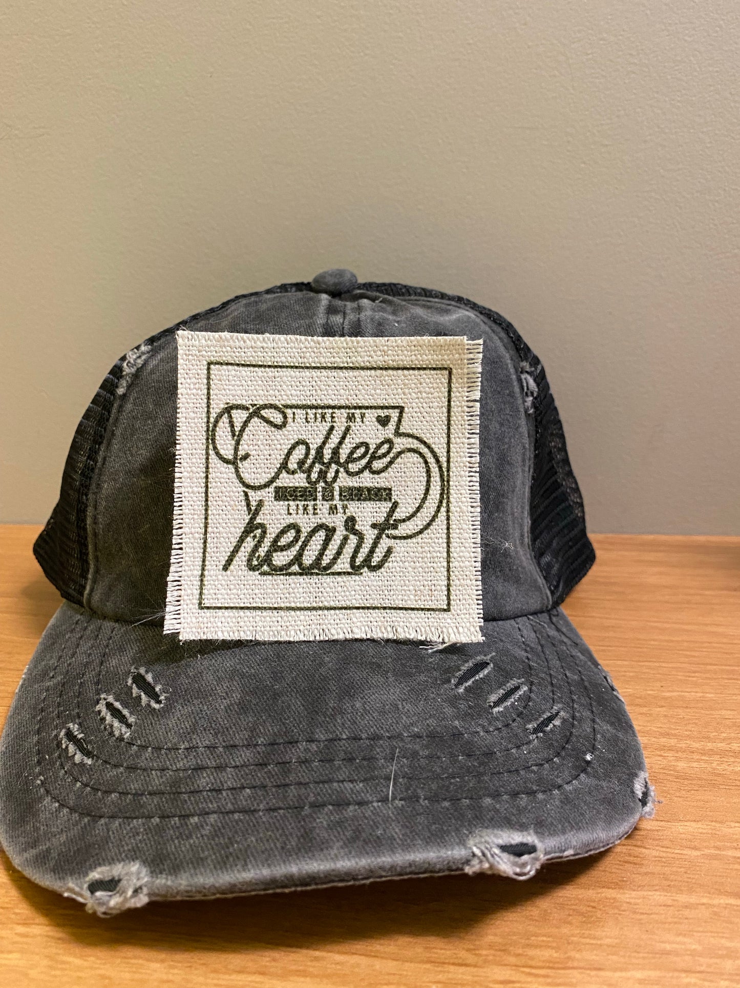 I Like My Coffee Hat Patch