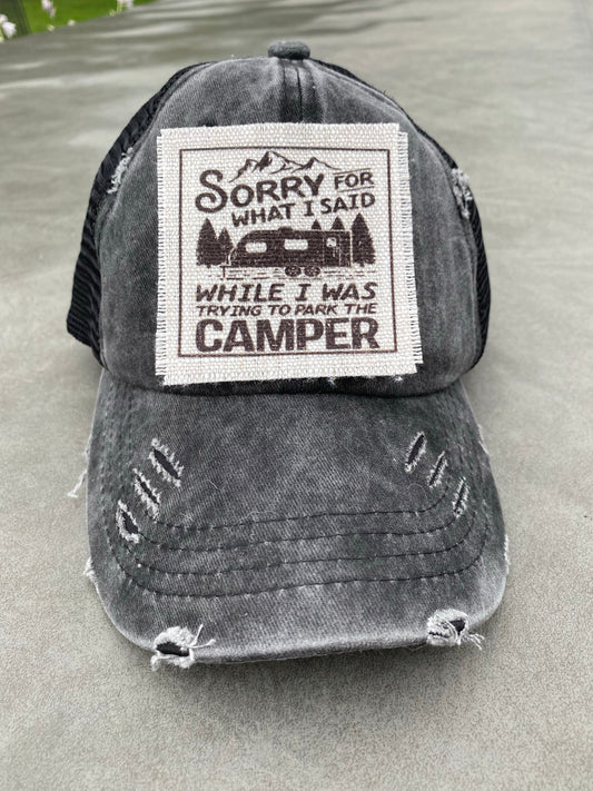 Trying To Park The Camper Hat Patch