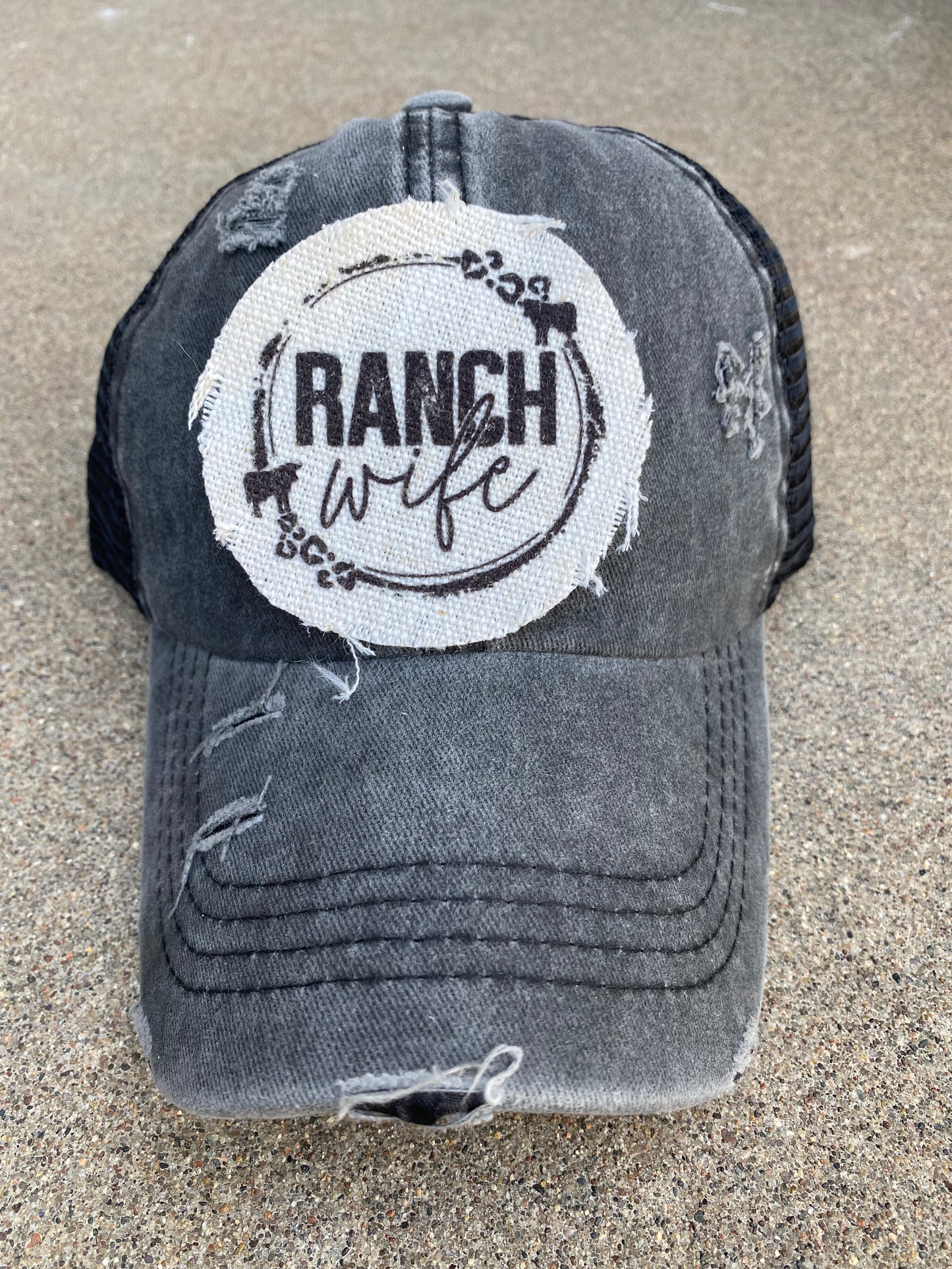 Ranch Wife Circle Hat Patch
