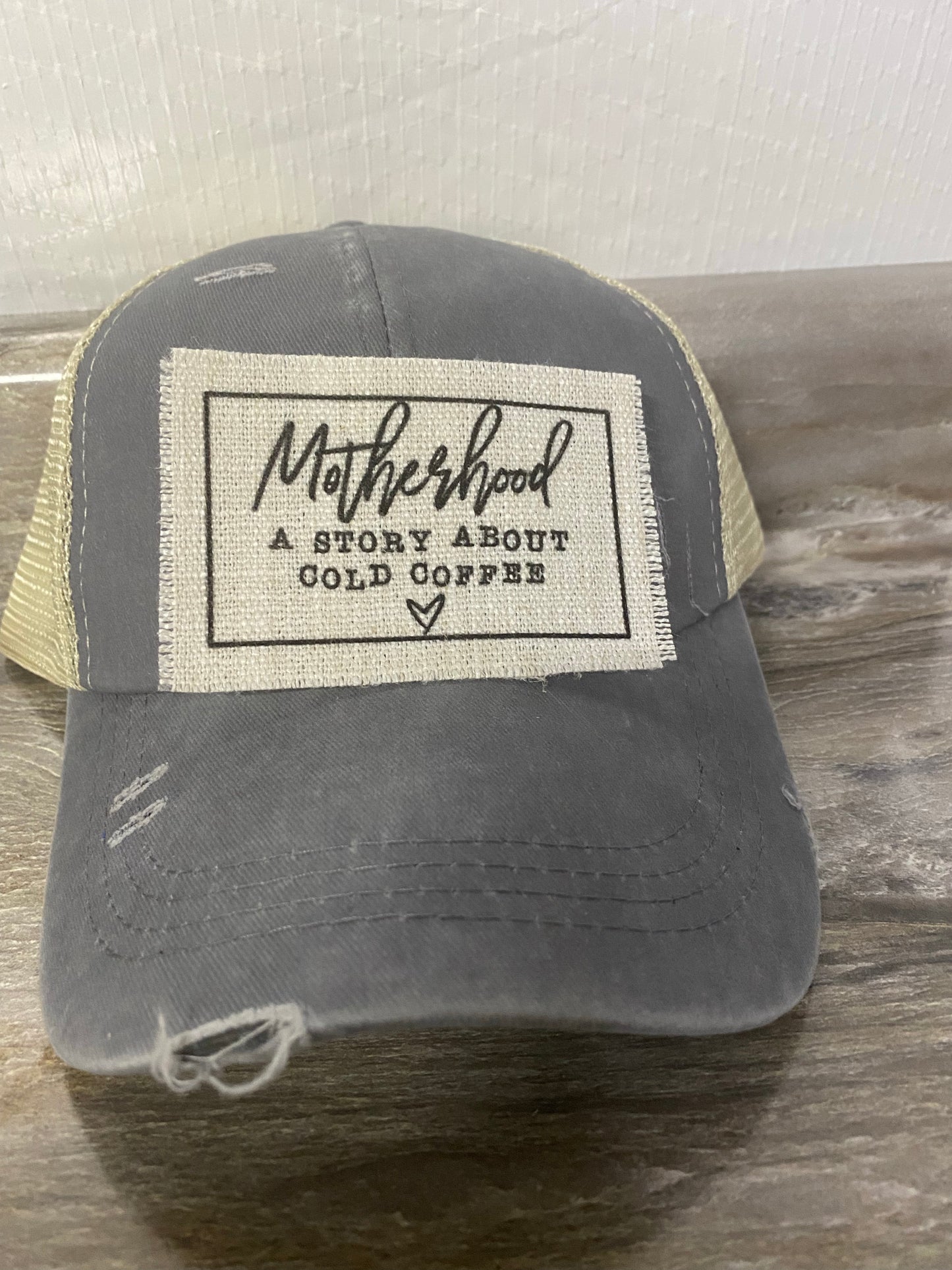 Motherhood A Story About Cold Coffee Hat Patch