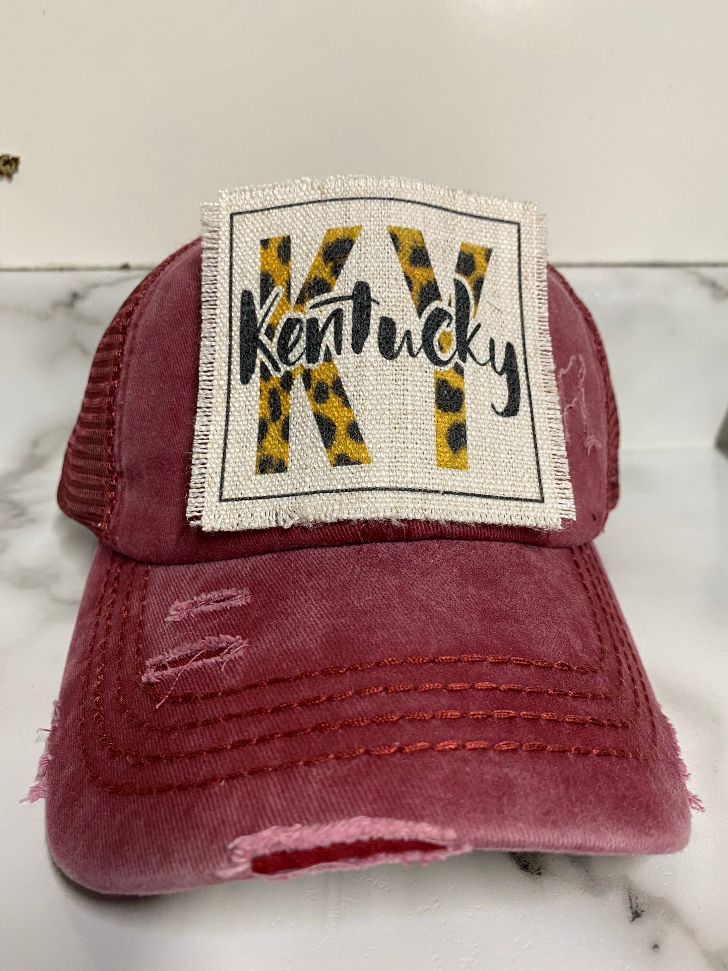 Cheetah State Hat Patch