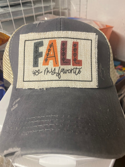 Fall Is My Favorite Cursive Hat Patch