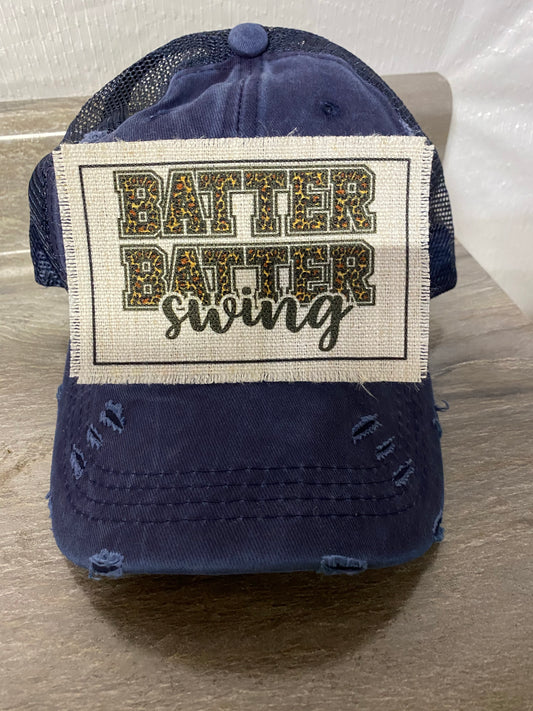 Batter Batter Swing Hat Patch