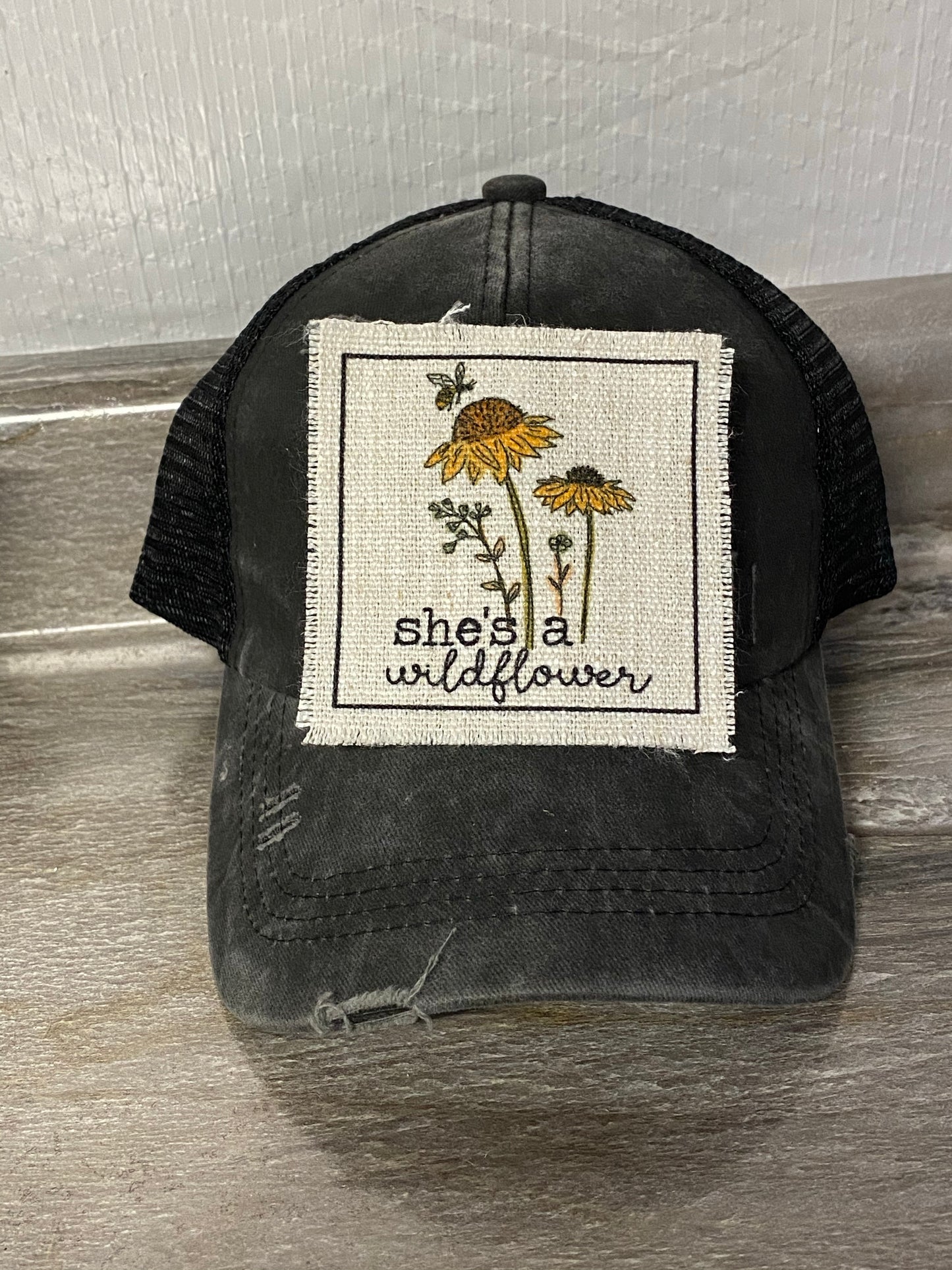 She's a Wildflower Hat Patch