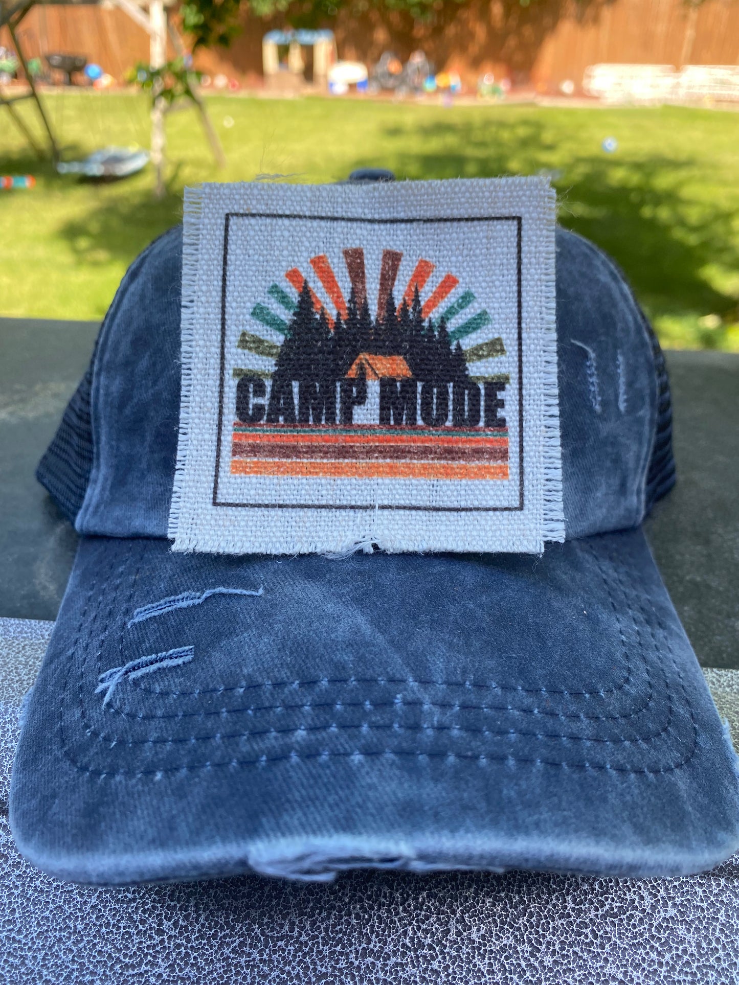 Camp Mode Rainbow Hat Patch