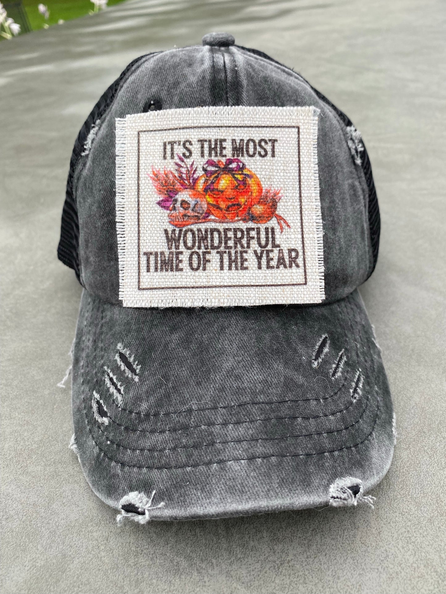It's The Most Wonderful Time Of The Year Halloween Hat Patch