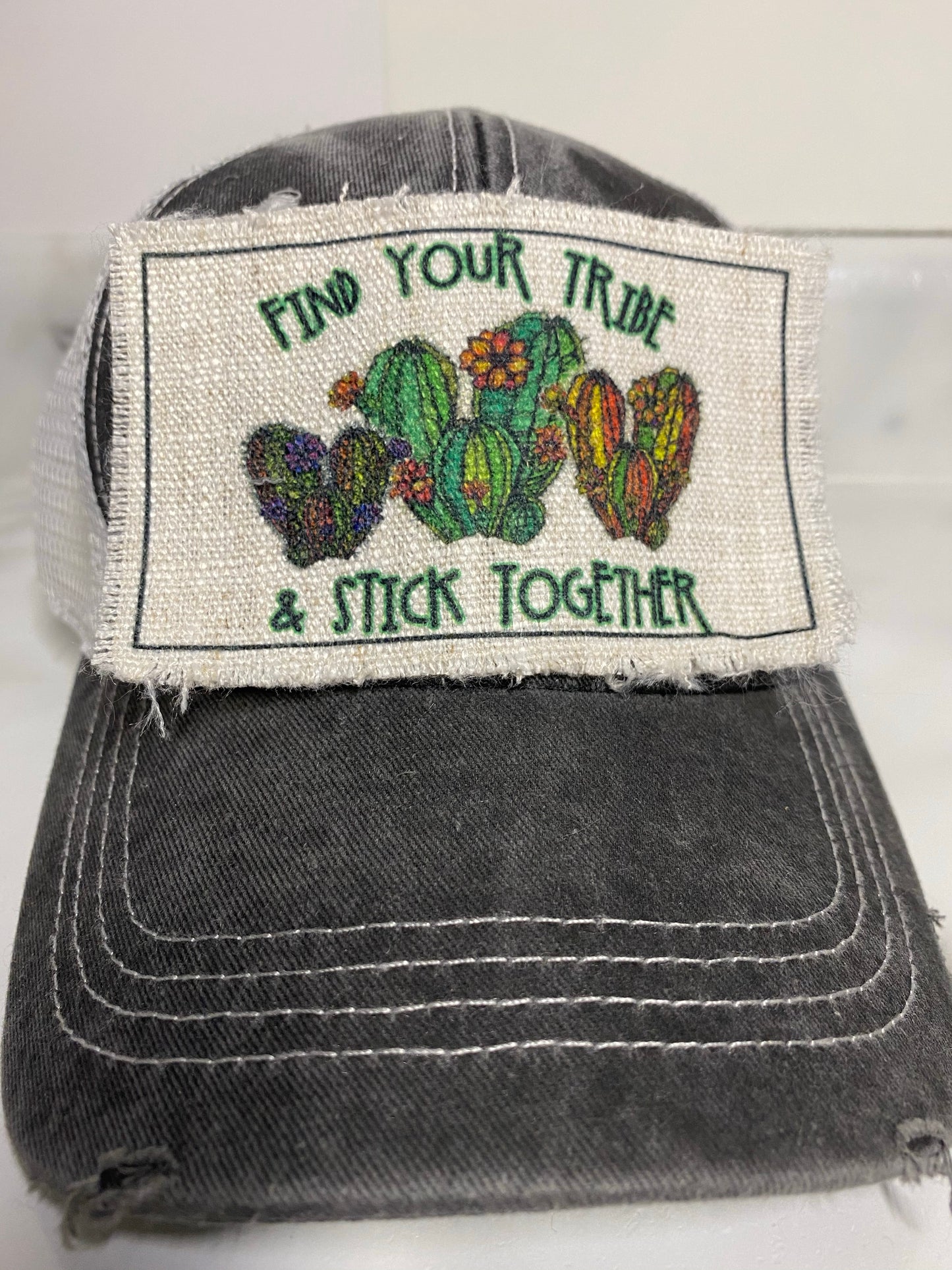 Find Your Tribe & Stick Together Hat Patch
