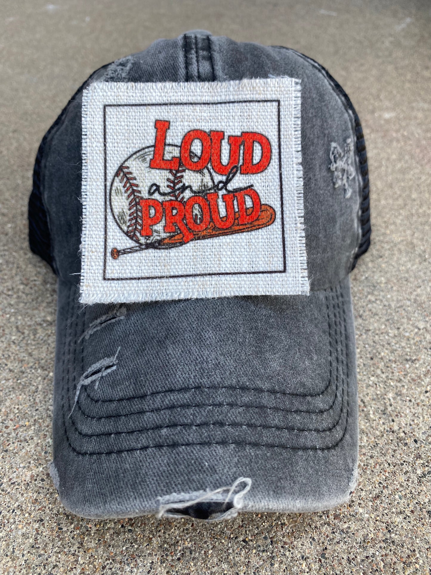 Loud and Proud Baseball Hat Patch