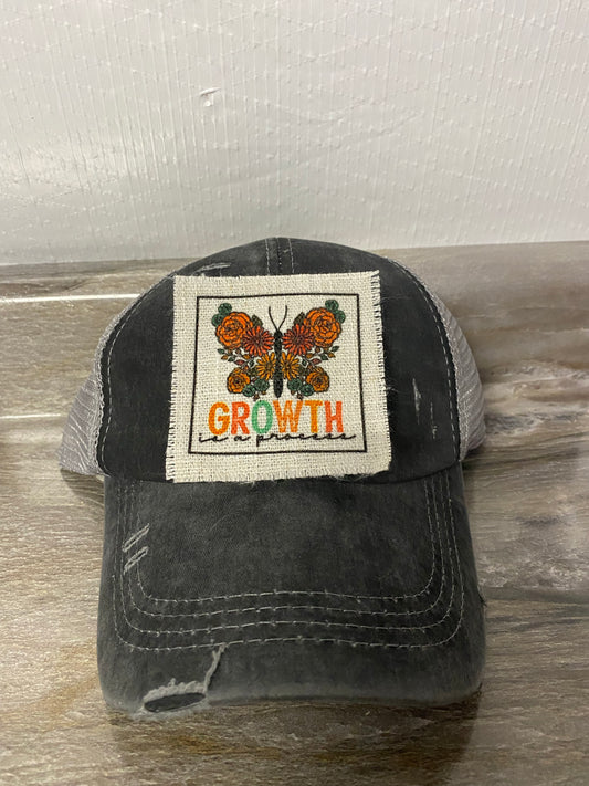 Growth Is A Process Hat Patch