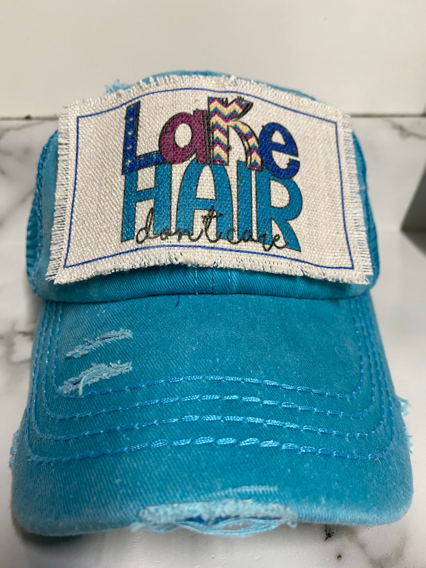 Lake Hair Don't Care Hat Patch