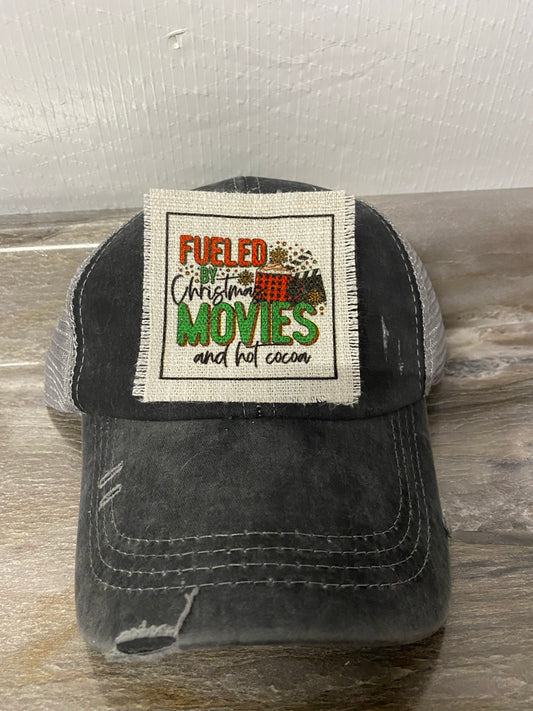 Fueled By Christmas Movies and Hot Cocoa Hat Patch