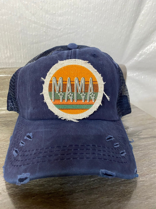 Retro Mama Hat Patch