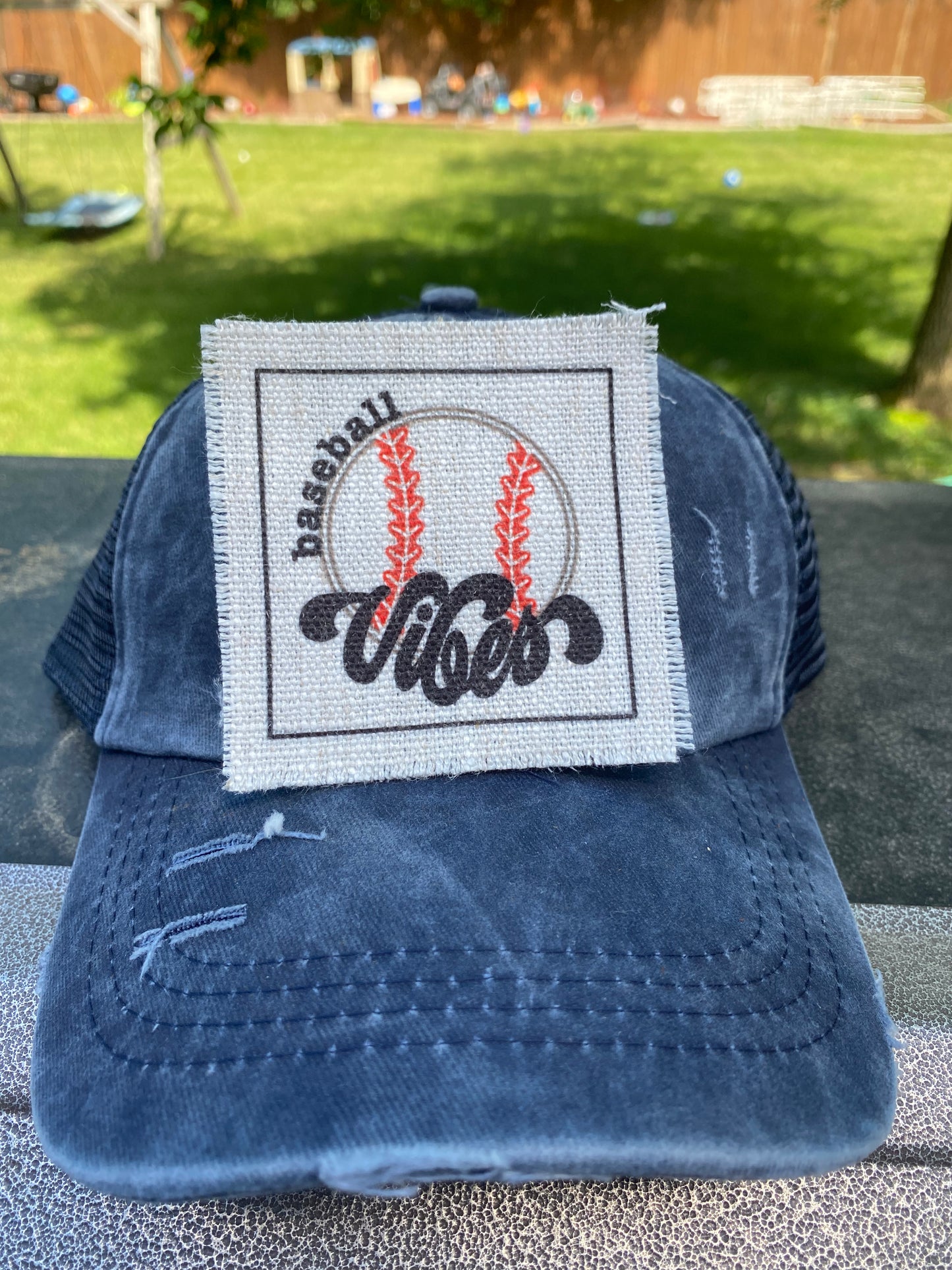 Baseball Vibes Neon Hat Patch