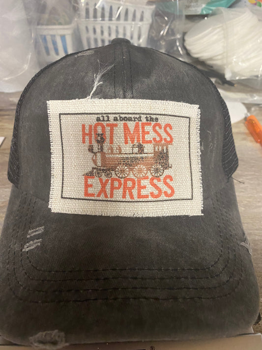 All Aboard Hot Mess Express Hat Patch