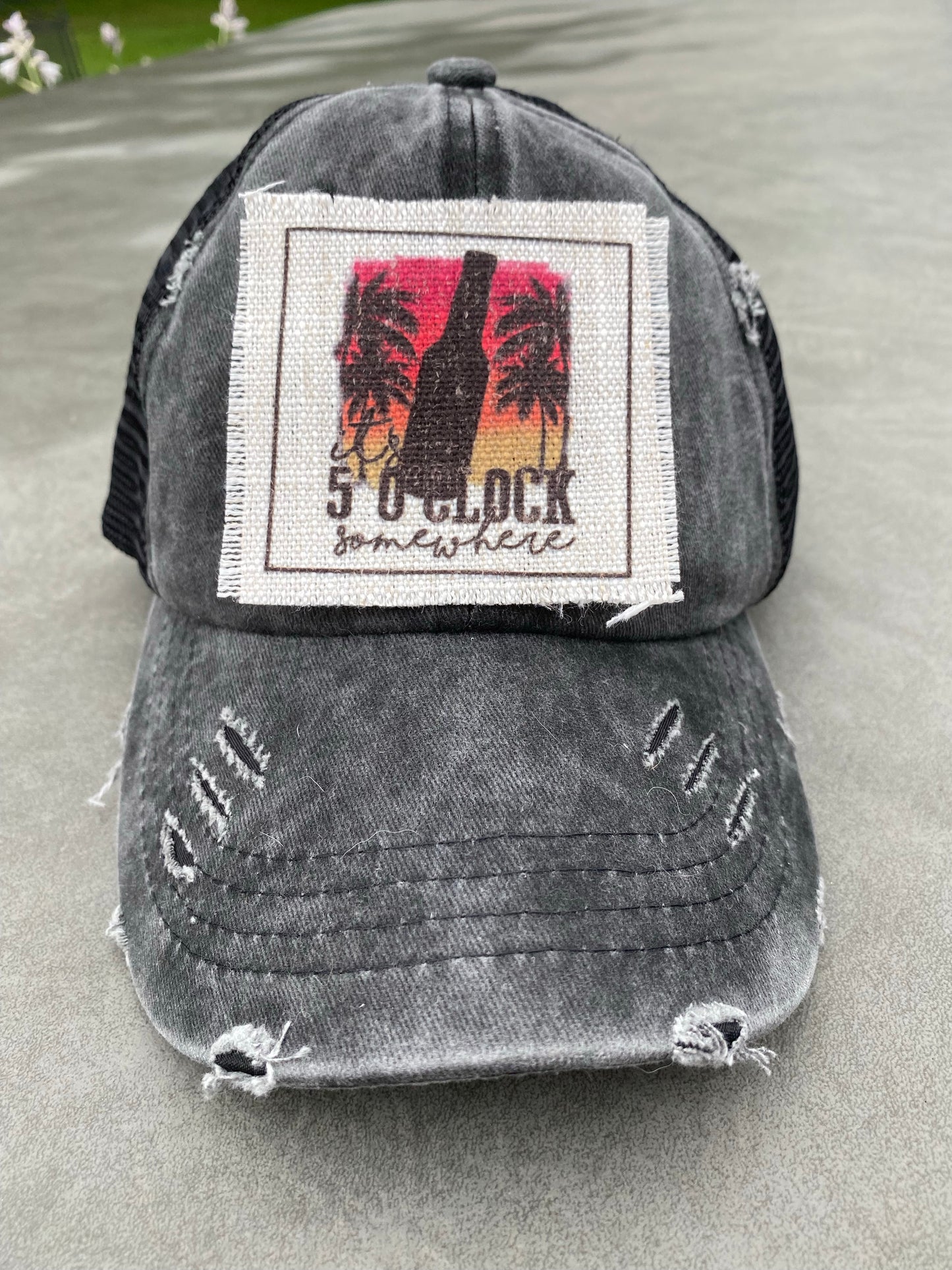 It's 5 O'clock Somewhere Hat Patch