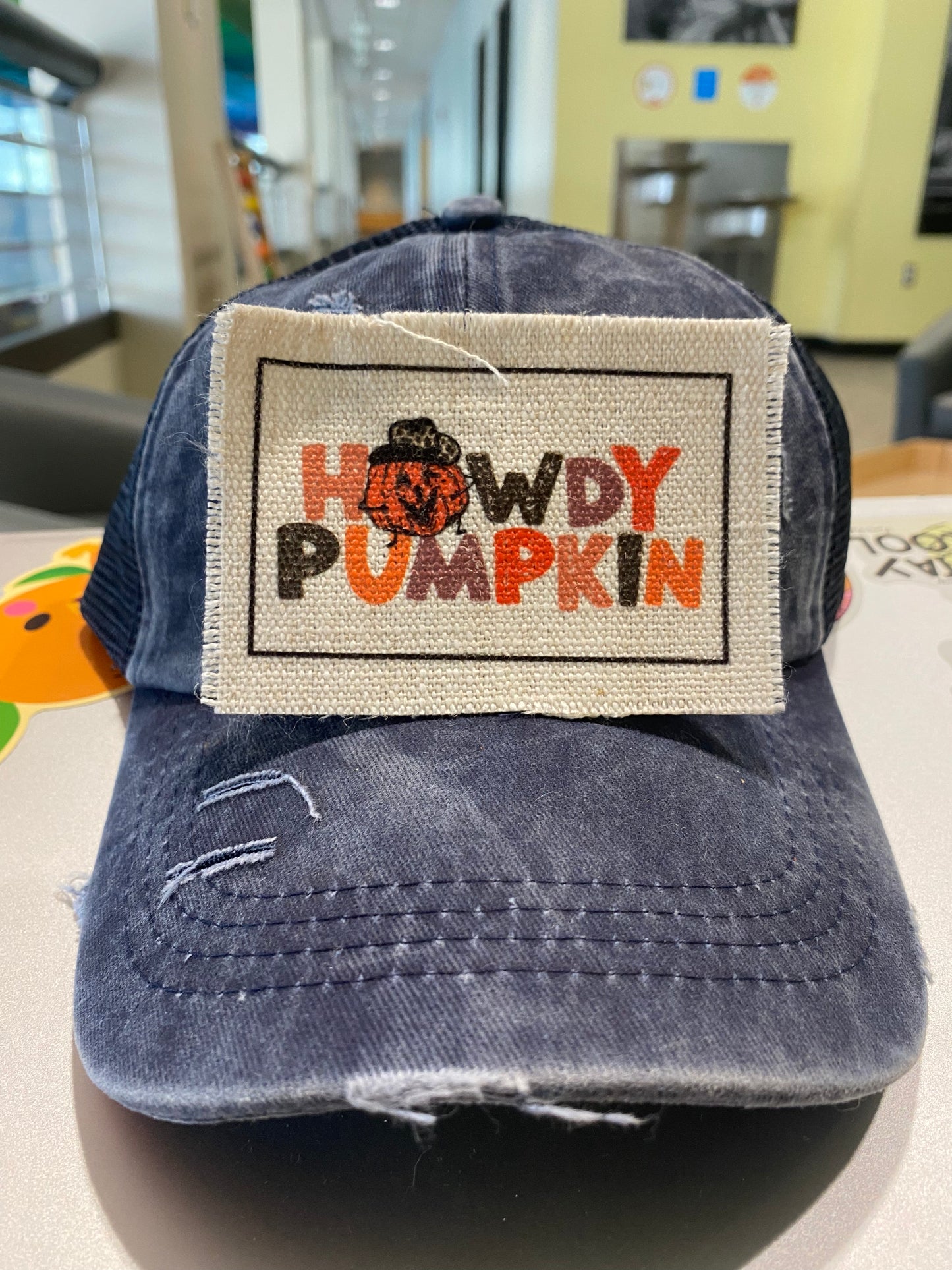 Howdy Pumpkin Hat Patch