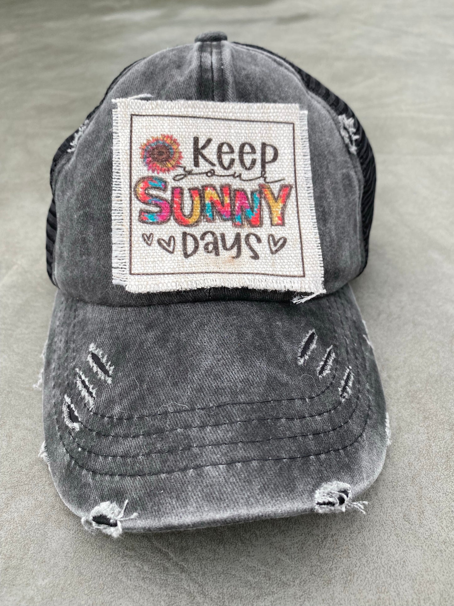 Keep Sunny Days Hat Patch