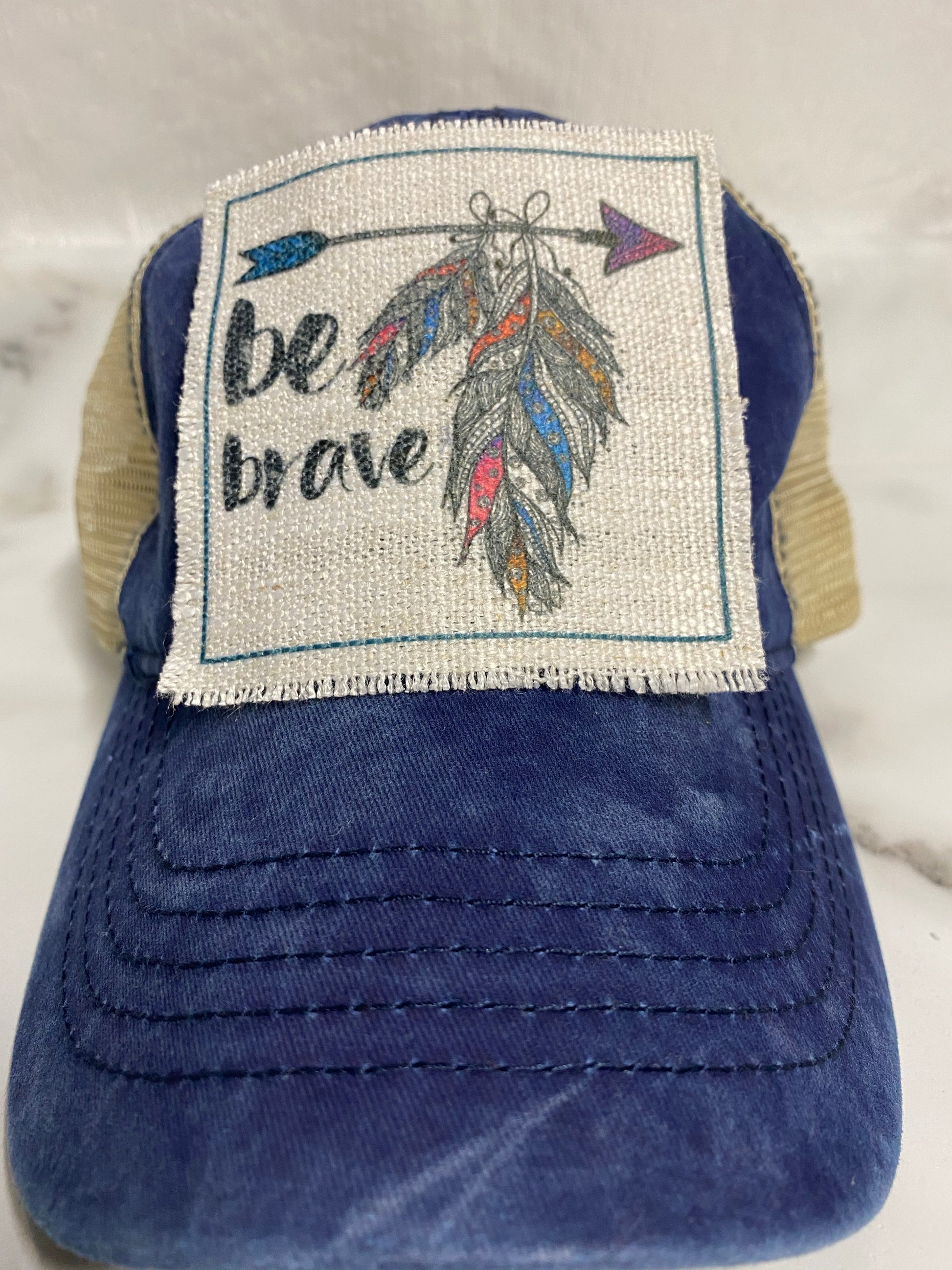 Be Brave Hat Patch