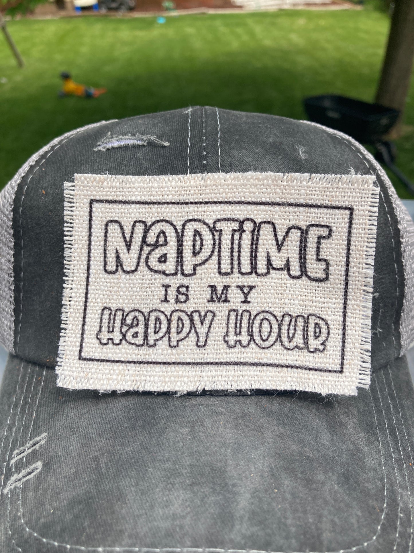 Naptime is My Happy Hour Hat Patch