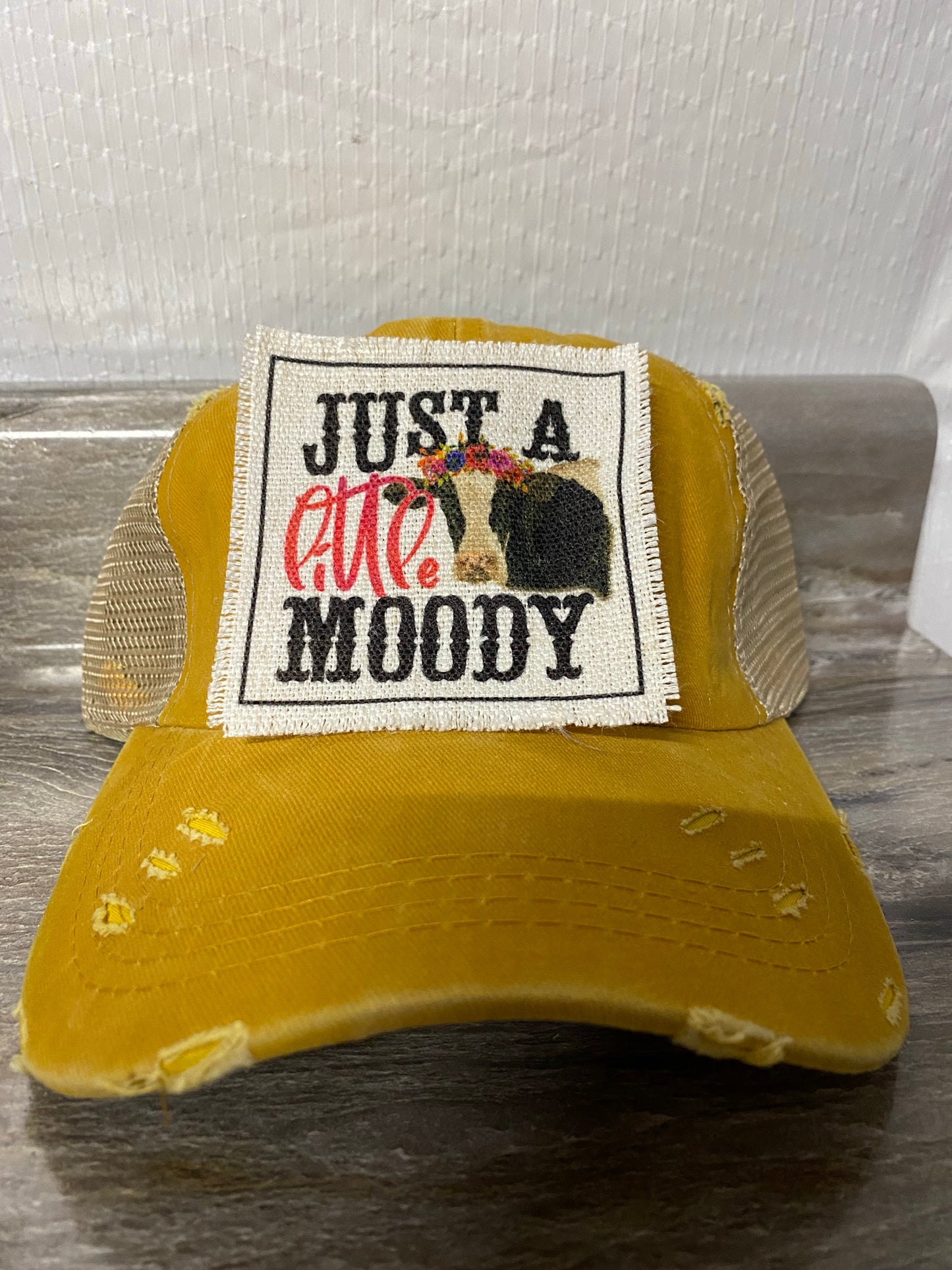 Just A Little Moody Hat Patch