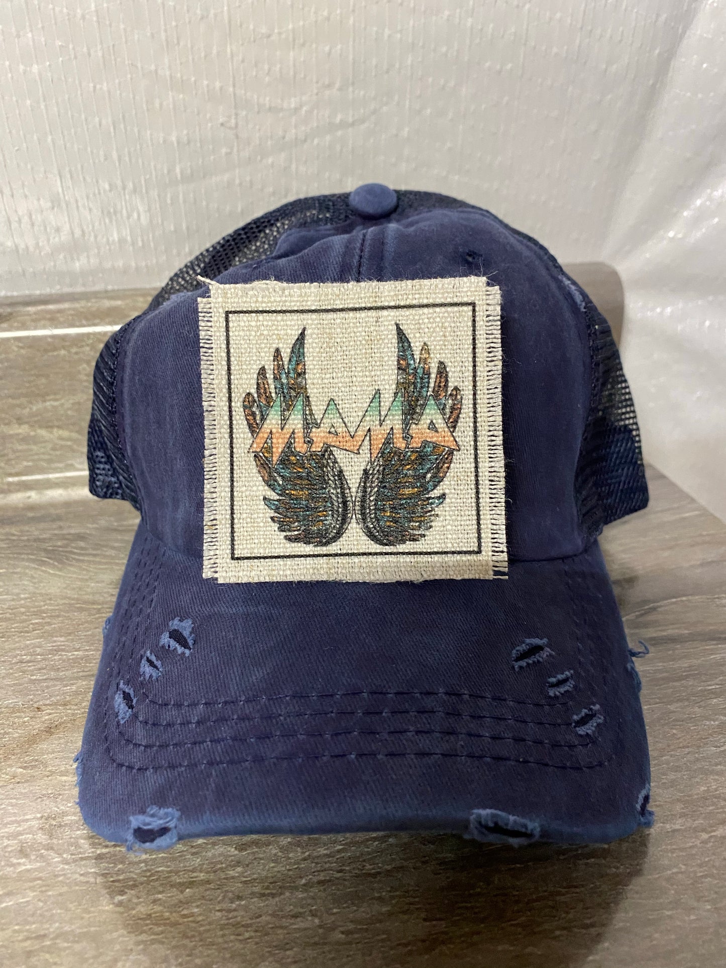 Mama Wings Hat Patch