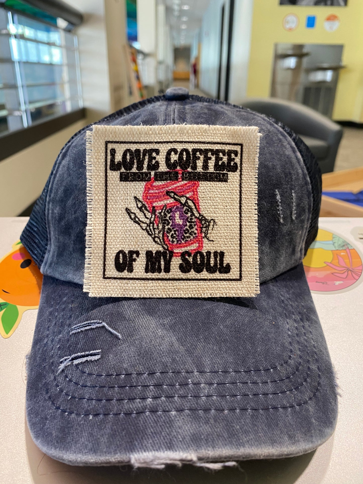 Love Coffee Hat Patch