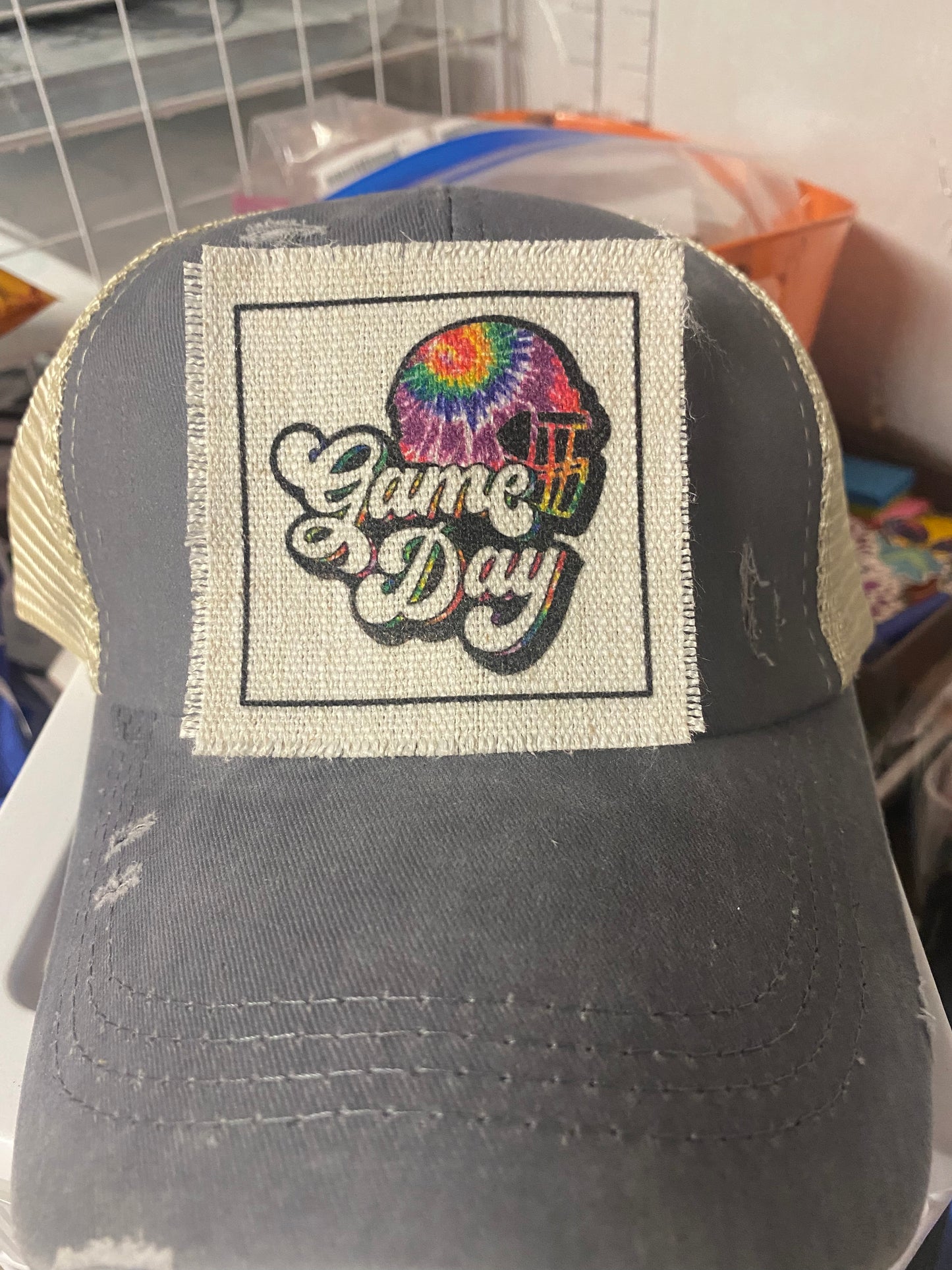 Game Day Helmet Hat Patch