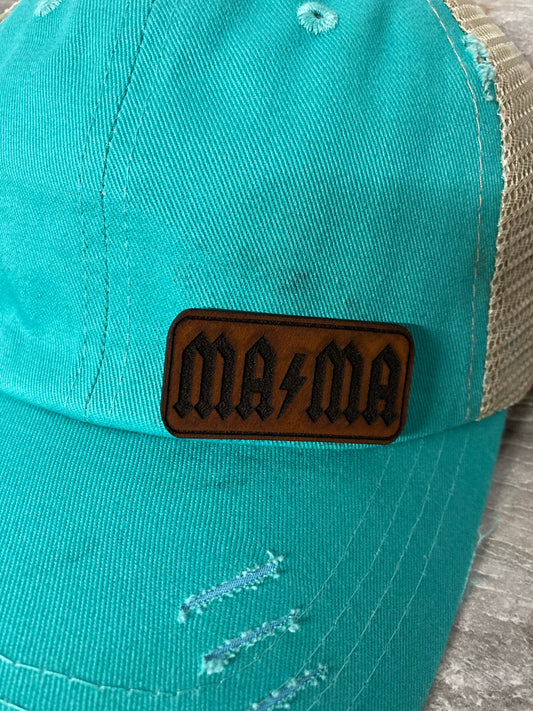 Mama Bolt Small Leatherette Hat Patch