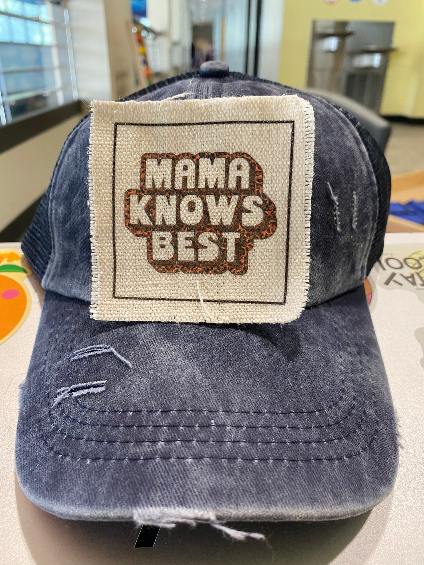 Mama Knows Best Hat Patch