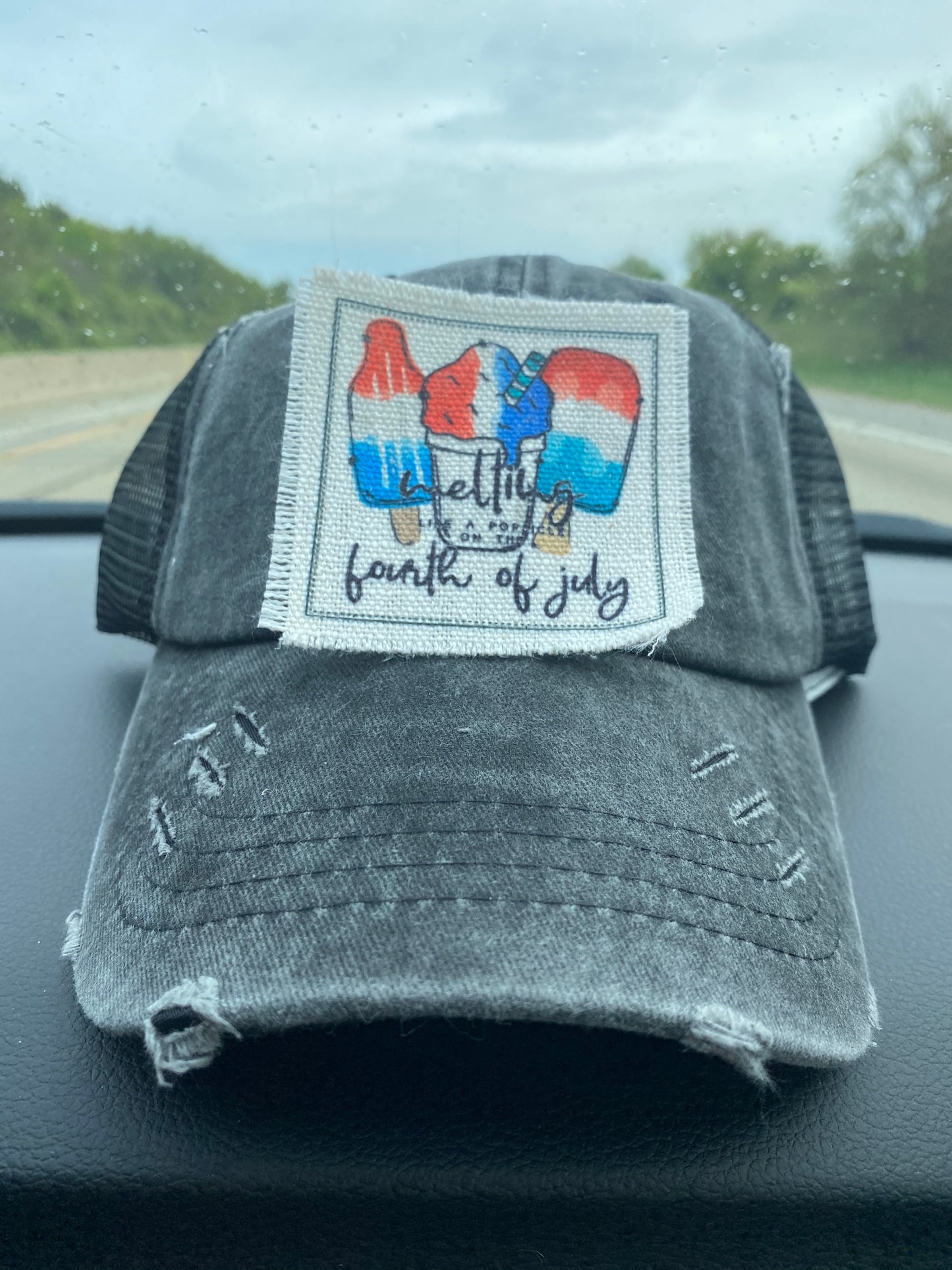 4th of July Hat Patch