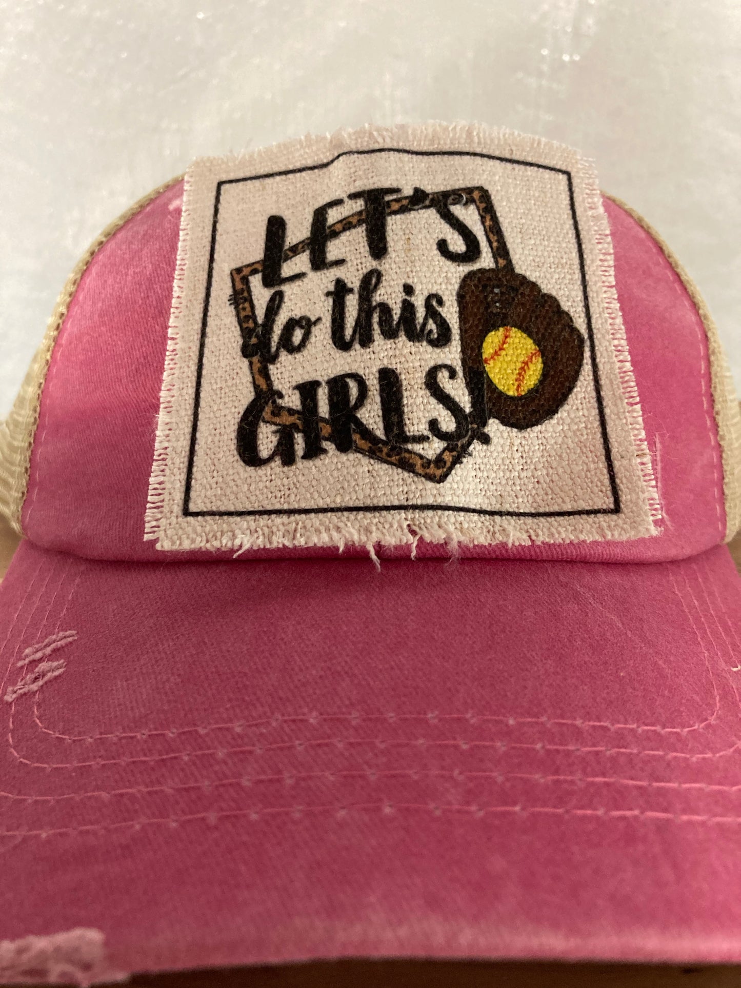 Let's Do This Girls Hat Patch