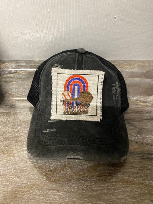 Busy Raising Ballers with Rainbow Hat Patch