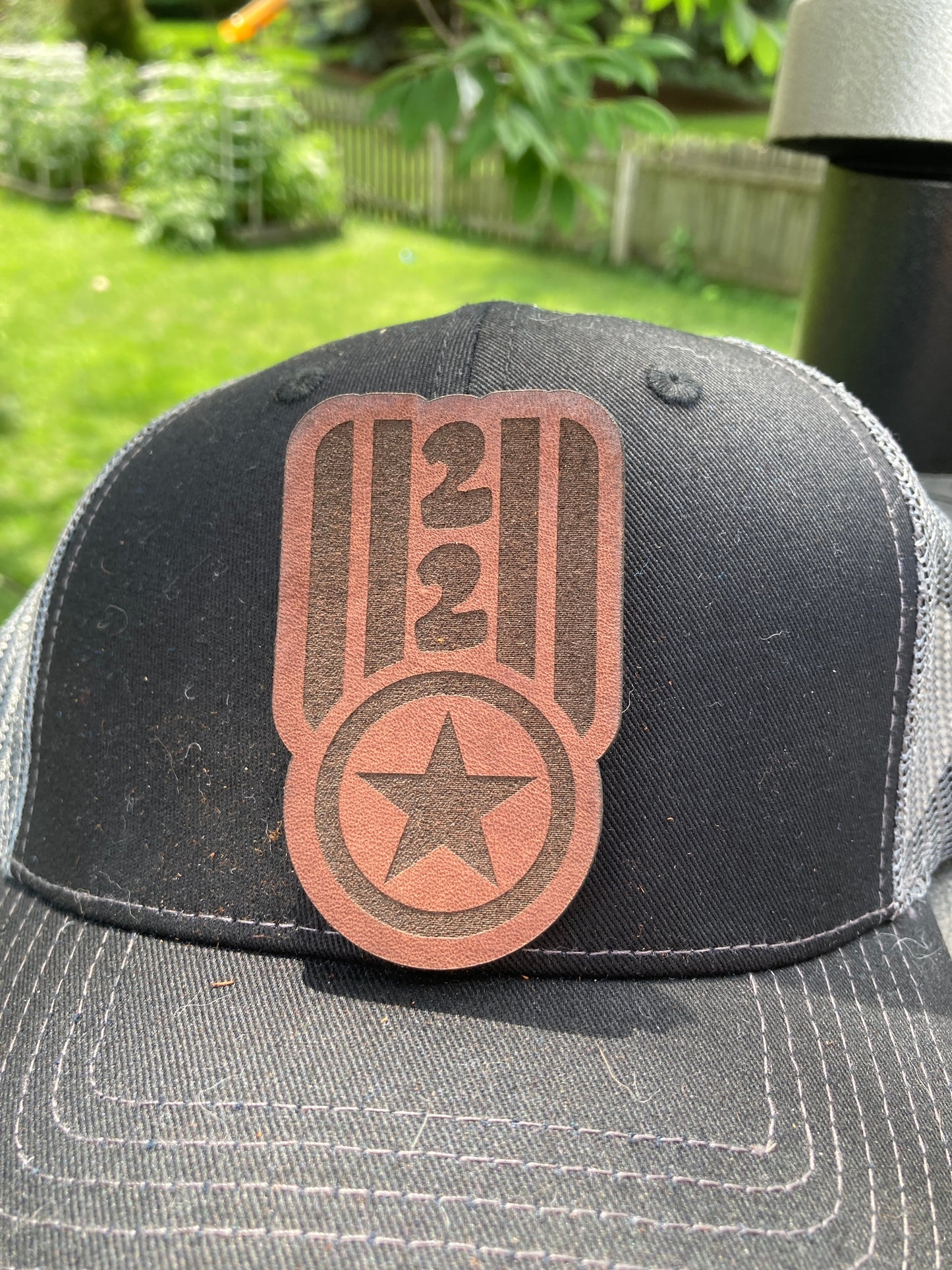 22 Medal Leatherette Hat Patch