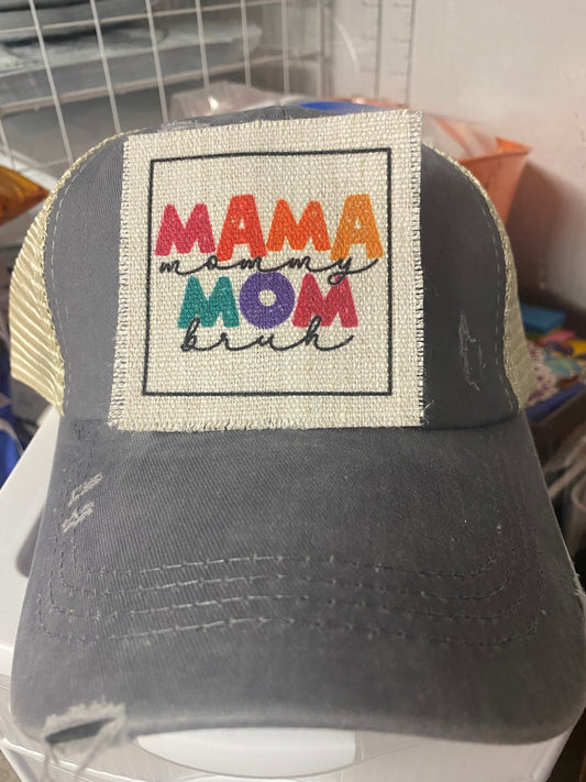 Mama Mommy Mom Bruh Hat Patch