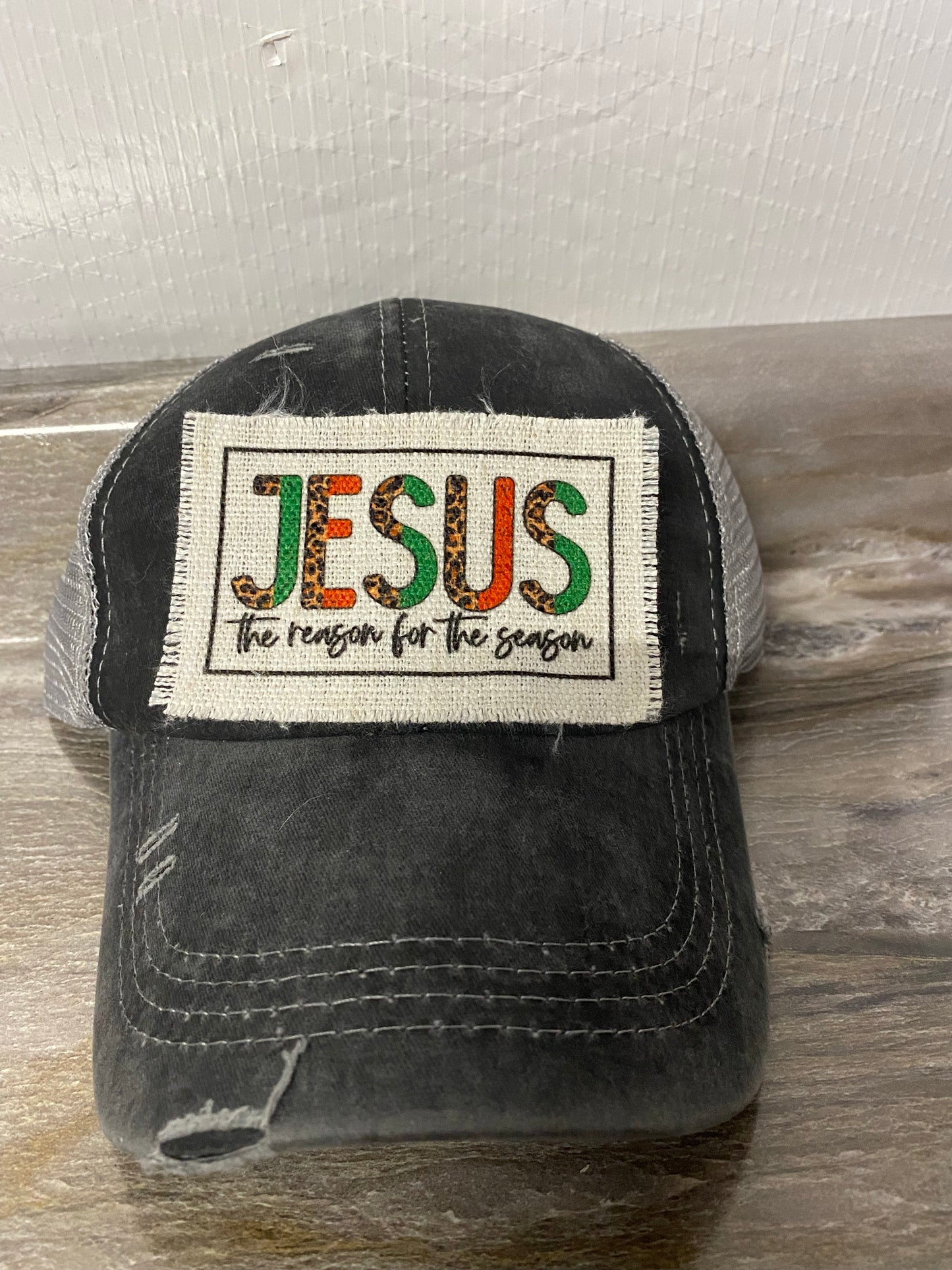 Jesus The Reason For The Season Hat Patch