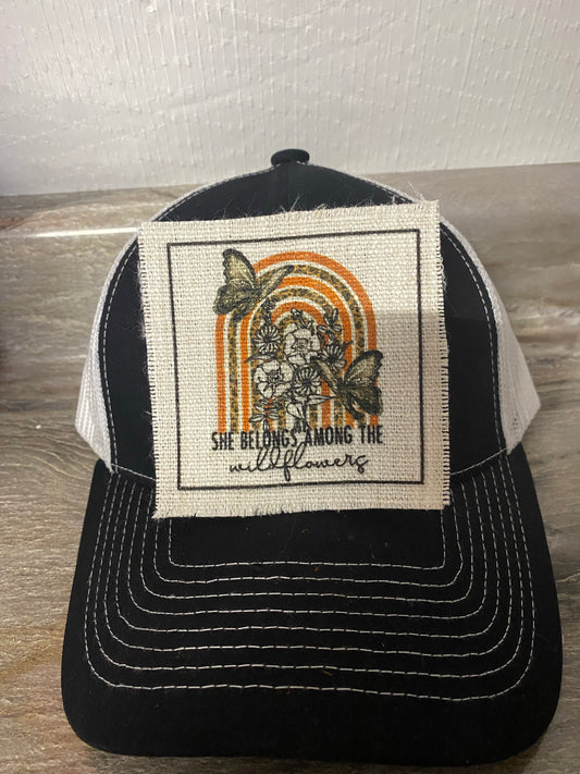 She Belongs Among The Wildflowers Hat Patch