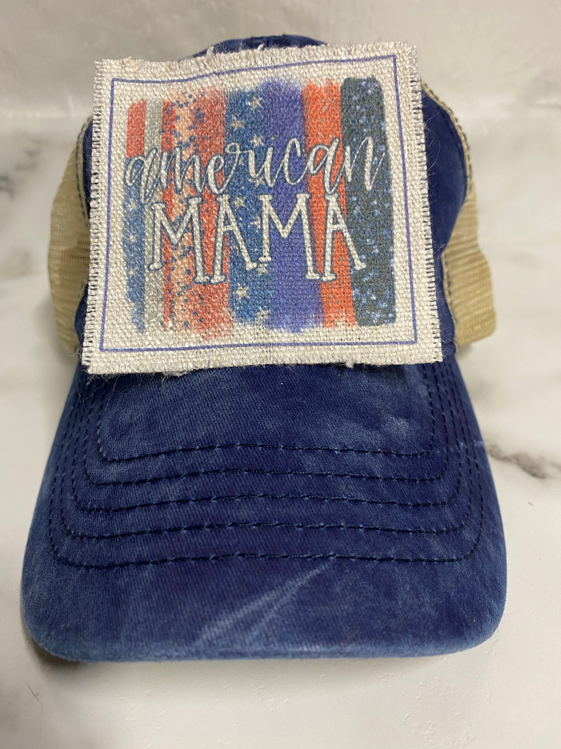 American Mama Hat Patch