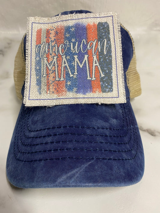 American Mama Hat Patch