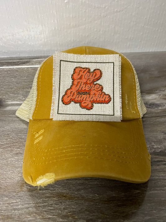 Hey There Pumpkin Hat Patch