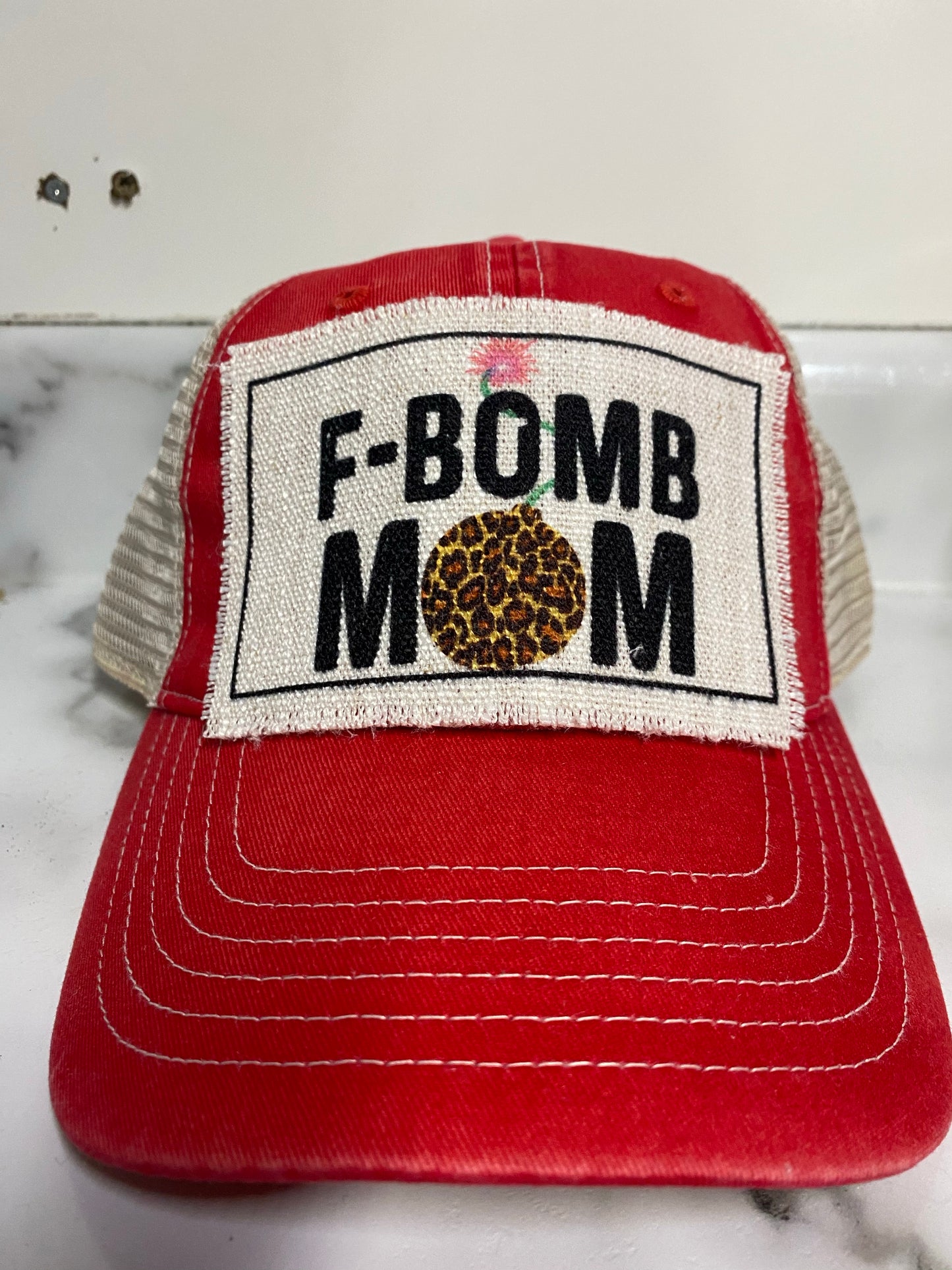 F Bomb Mom Hat Patch